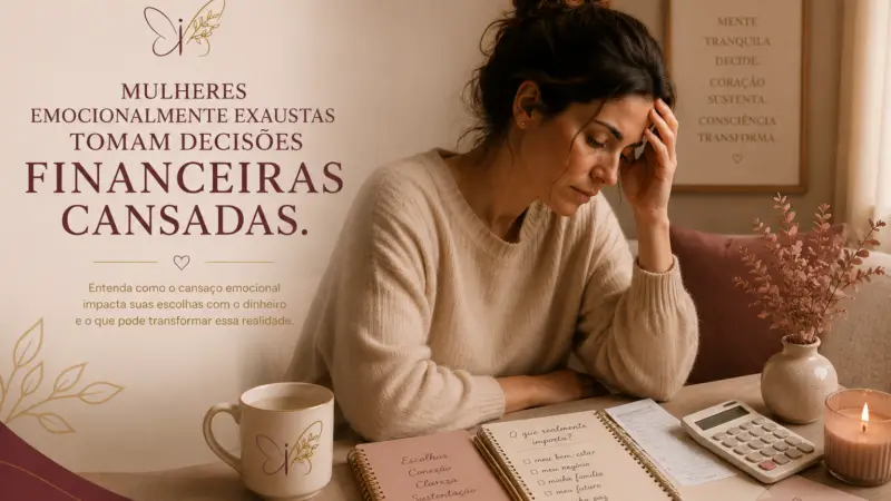 Mulheres emocionalmente exaustas tomam decisões financeiras cansadas