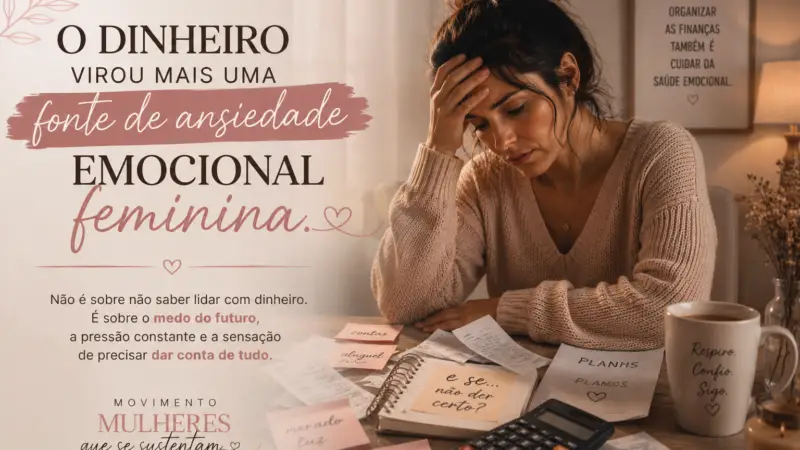 O dinheiro virou mais uma fonte de ansiedade emocional feminina