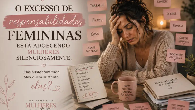 O excesso de responsabilidades femininas está adoecendo mulheres silenciosamente