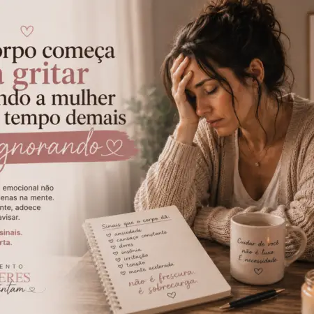 O corpo começa a gritar quando a mulher passa tempo demais se ignorando