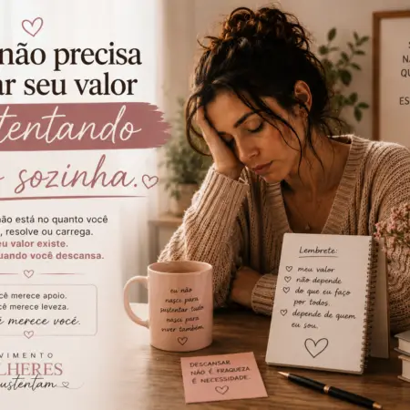 Você não precisa provar seu valor sustentando tudo sozinha